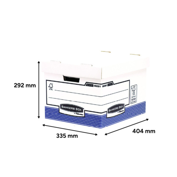 A4 archive box 333 x 380 x 285mm | Fellowes Bankers Box | 10-pack 213261 - 3