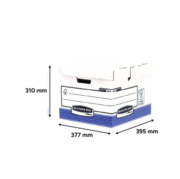 A4 archive box 395 x 377 x 310mm | Fellowes Bankers Box | 1-pack 214154 - 3