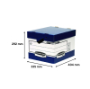 A4 storage & transport box 404 x 335 x 292mm | Fellowes Bankers Box | 1-pack 214157 - 3