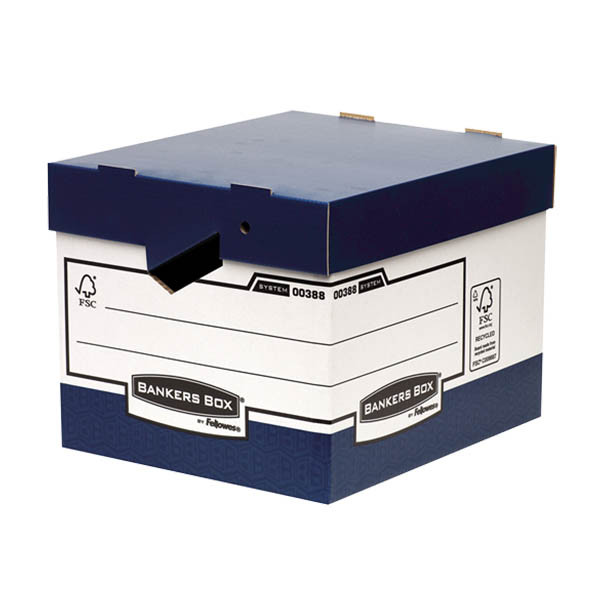 A4 storage & transport box (404 x 335 x 292mm) | Fellowes Bankers Box 214157 - 1