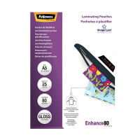 A5 laminating pouch 80 micron | glossy | Fellowes ImageLast 25-pack 207211