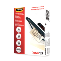 Fellowes A6 glossy laminating pouch, 2x125 micron (100-pack) 5307201 213383