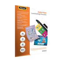 Fellowes Admire Stylish A4 matte laminating pouch, 2x80 micron (25-pack) 5602101 213391