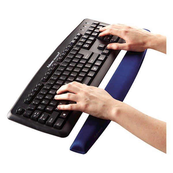 Keyboard wrist rest | memory foam | sapphire | Fellowes 213255 - 5