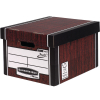 Large premium woodgrain storage box | Fellowes Bankers Box