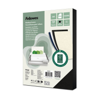 Fellowes Leatherlook black A4 binding cover 250g (100-pack) 213199