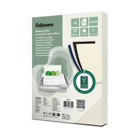 Fellowes Leatherlook ivory A4 binding cover 250g (100-pack) 213196