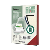 Fellowes Leatherlook red A4 binding cover 250g (100-pack) 213198
