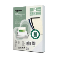 Fellowes Leatherlook white A4 binding cover 250g (100-pack) 213197