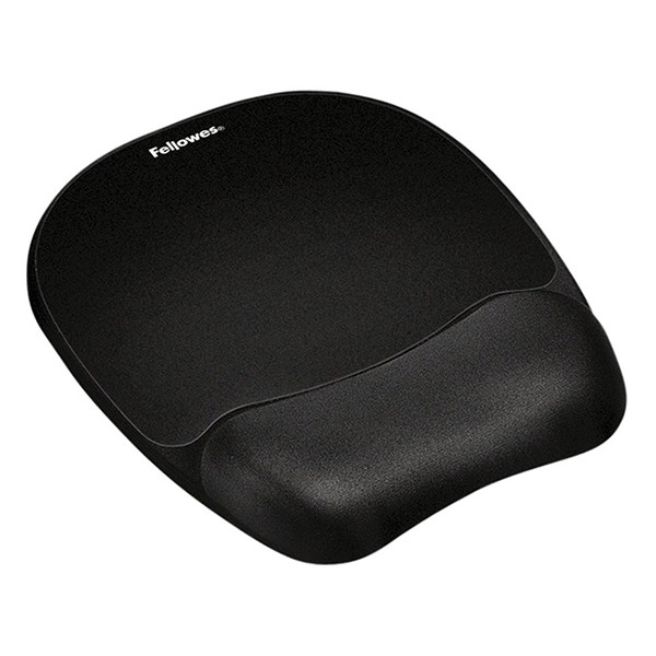 Fellowes Memoryfoam black mouse pad with wrist rest 9176501 213253 - 1