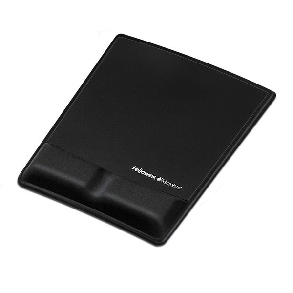 Mouse pad with wrist support | Fellowes Health-V Fabrik black 213058 - 1