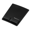 Mouse pad with wrist support | Fellowes Health-V Fabrik black 213058 - 1
