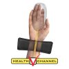 Mouse pad with wrist support | Fellowes Health-V Fabrik black 213058 - 5