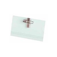 Name badge with comb-clip | 92 x 56mm | Fellowes | 50-pack 213077