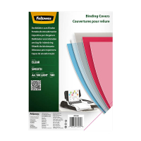 Fellowes PET A4 transparent binding cover, 180 microns (100-pack) 207251