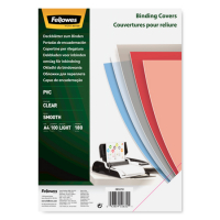 Fellowes PVC A4 transparent binding cover, 180 microns (100-pack) 5375901 213210