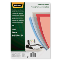 Fellowes PVC A4 transparent binding cover, 180 microns (25-pack) 5380001 213226