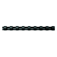 Fellowes black binding comb spine, 10mm (100-pack) 5346108 213173