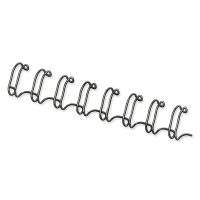 Fellowes black metal wire spine, 6mm (100-pack) 53218 213132