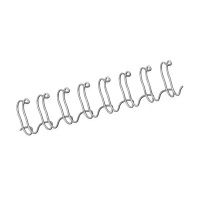Fellowes silver metal wire spine, 12mm (100-pack) 207245