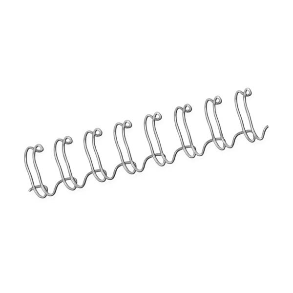 Fellowes silver metal wire spine, 14mm (100-pack) 207247 - 1