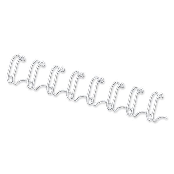 Fellowes white metal wire back 8mm (100-pack) 53258 213133 - 1