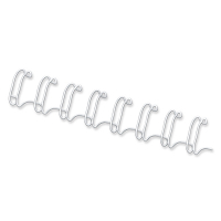 Fellowes white metal wire back, 8mm (100-pack) 53258 213133