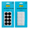 Felt pads (Ø20mm, black + white) | 123ink | 16-pack x2