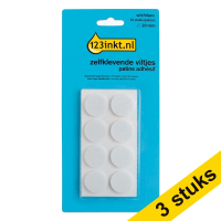 Felt pads (Ø20mm, white) | 123ink | 16-pack x3