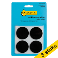 Felt pads (Ø38mm, black) | 123ink | 4-pack x3