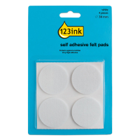 Felt pads (Ø38mm, white) | 123ink | 4-pack 301012
