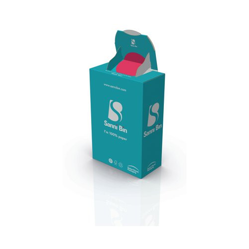 Feminine hygiene disposal bin | Sannibin flat pack | 10-pack 330120 - 1