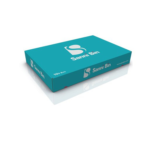 Feminine hygiene disposal bin | Sannibin flat pack | 10-pack 330120 - 2