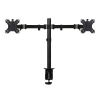 Filex Focus monitor arm for 2 monitors black (with clamp and sheet feeder)