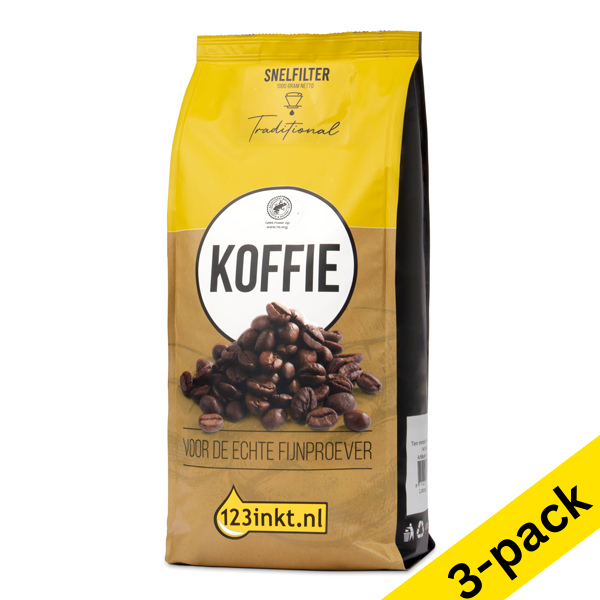 Filter coffee 500g | 123ink Traditional | 3-pack 301127 - 1