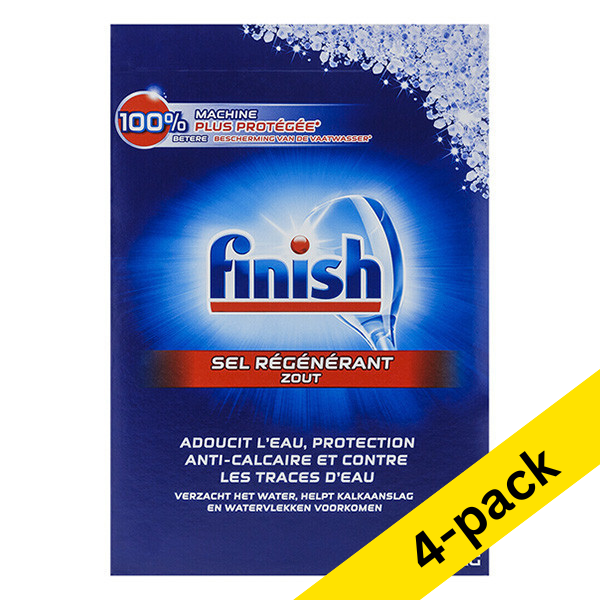 Dishwasher salt 4kg x4 | Finish SFI01007 - 1