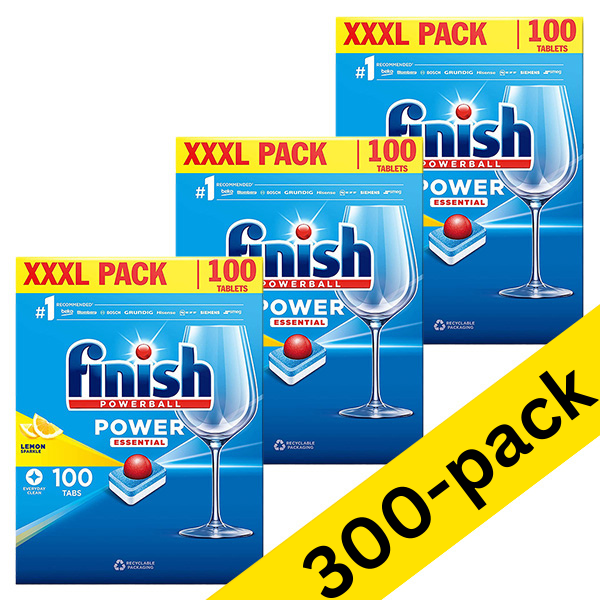 Dishwasher tablets | Finish Power All-in-1 Essential Lemon | 300-pack SFI01049 - 1