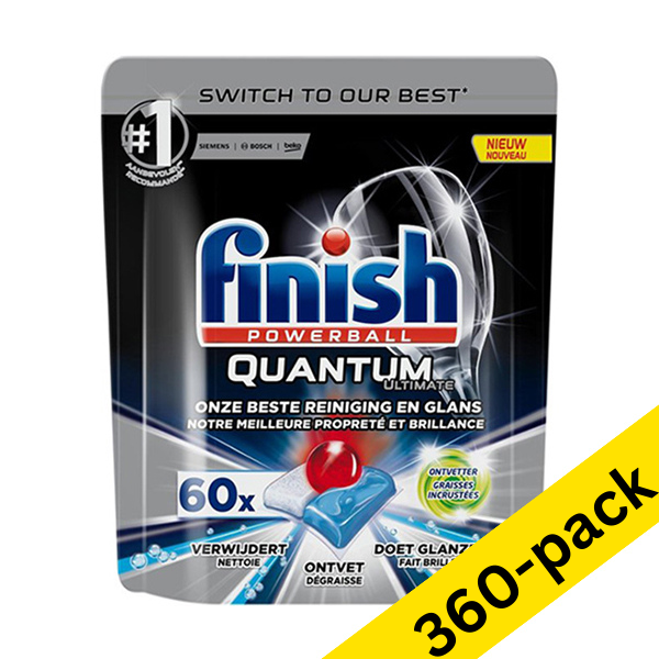 Dishwasher tablets | Finish Powerball Quantum Ultimate | 360-pack SFI00073 - 1