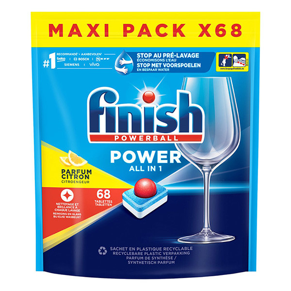 Finish Power All-in-1 Lemon dishwasher tablets (68-pack)  SFI01026 - 1