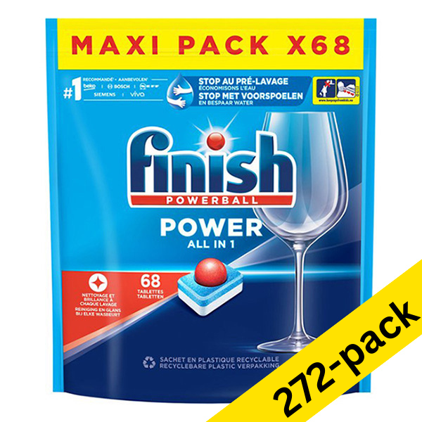 Finish Power All-in-1 Regular dishwasher tablets (272-pack)  SFI01025 - 1