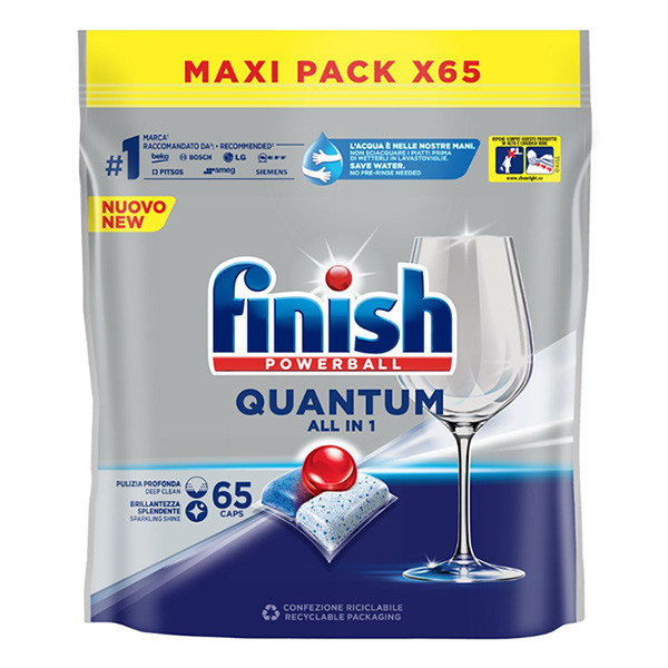 Finish Quantum All-in-1 Regular dishwasher tablets (65-pack)  SFI01036 - 1