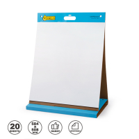 Flipchart for table self-adhesive blank 50.8 x 58.4cm | 20 sheets | 123ink