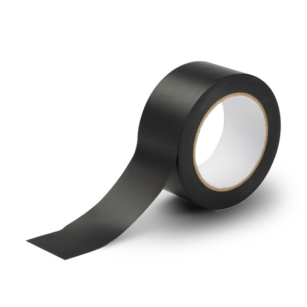 Floor marking tape 50mm x 33m (self-adhesive) | 123ink black 302641 - 1