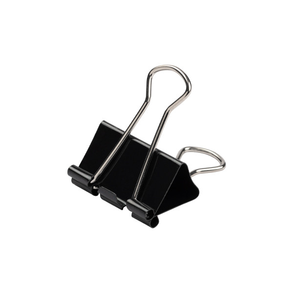 Foldback clip 32mm | black | 123ink | 12-pack 301932 - 1
