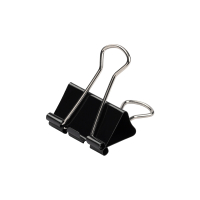 Foldback clip 32mm | black | 123ink | 12-pack