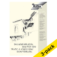Folia A4 blank notepad, 50 sheets (3-pack)