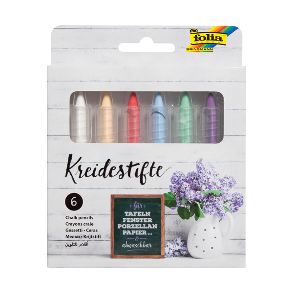Chalk markers | assorted colours | Folia | 6-pack 222177 - 1