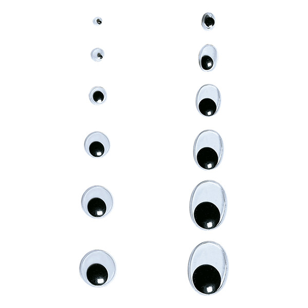 Googly eyes 14mm | Folia | 100-pack 222158 - 2
