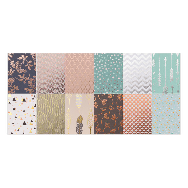 Folia Hotfoil A4 design paper | 12 sheets 222115 - 1