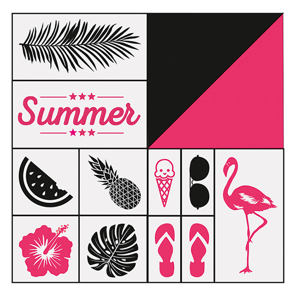 Folia Summer stamp set | 13-pack 222198 - 2